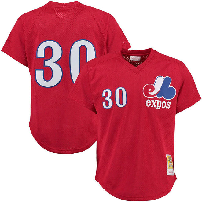 Montreal Expos #30 Tim Raines Red Cooperstown Player Cool Base Jersey Montreal Expos #30 Tim Raines Red Cooperstown Player Cool Base Jersey